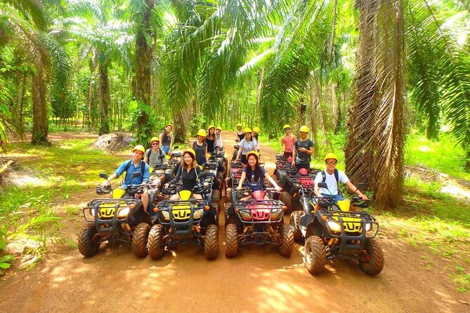 2 Hrs Zipline + ATV Riding 40 Minutes in Krabi - ATV riding for 40 minutes: off-road trails through farms, plantations, and mud
