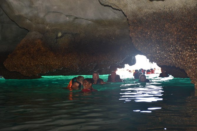 4 Island Tour to Emerald Cave by Longtail Boat from Koh Lanta - Entering Emerald Cave (Tham Morakot) and its hidden lagoon effect