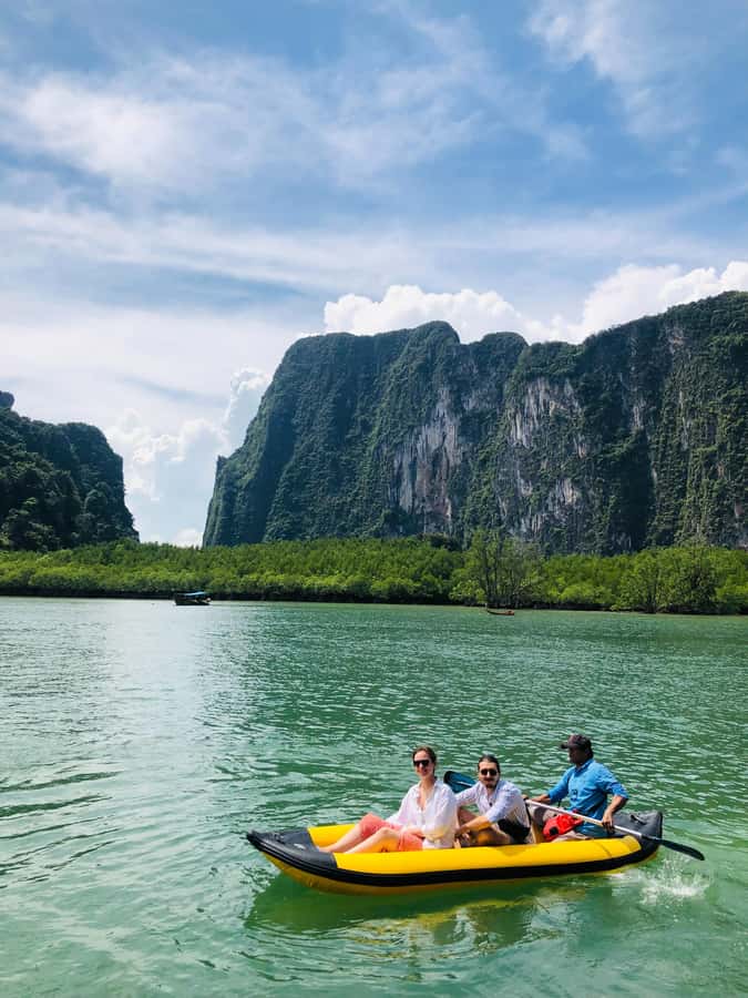 Ao Nang: James Bond & Hong Islands w/Canoeing by Speed Boat - Koh Panyee floating village: lunch, shopping, and a real break from boating