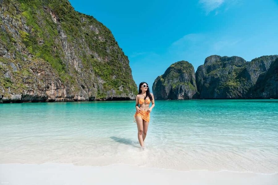 Ao Nang: Phi Phi Islands Speedboat or Catamaran Tour One day - Bamboo Island: your first taste of Phi Phi water and a long snorkel block