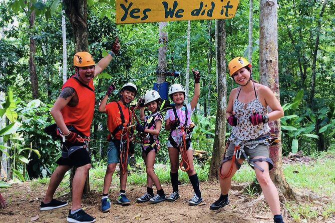 Aonang Fiore Zip Line Adventure in Krabi - Time on the course: 45, 90, or 120 minutes