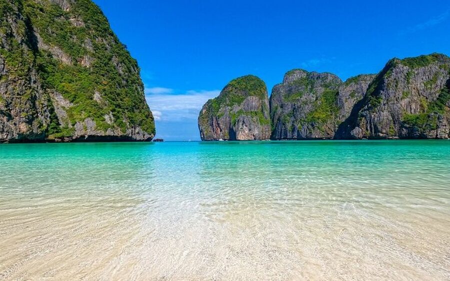 From Ao Nang: Phi Phi Islands Day Tour by Boat with Lunch - Ko Phi Phi Don: lunch buffet, shopping time, and a beach break