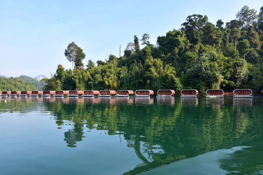 From Krabi: 2-Day Cheow Lan Lake with Overnight Raft Stay - Ratchaprapha Dam to Cheow Lan Lake: getting to the raft houses