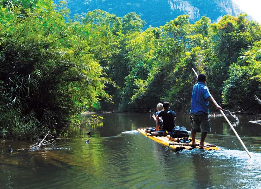 From Krabi: 2-Day Khao Sok Jungle Safari with Overnight Stay - The second river ride: bamboo rafting time (and what to expect if it changes)