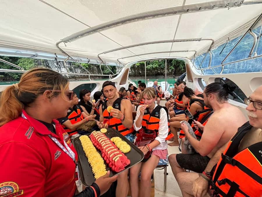 From Phi Phi : One Day Trip by speedboat with Lunch - Nui Bay: A Calmer Cove on Koh Phi Phi Don