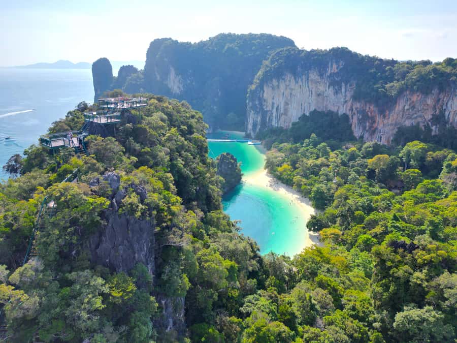 From Railay: Island Hopping Tour by Private Longtail Boat - Option 2 Hong Islands route: Hong Lagoon serenity, Lao Lading quiet, and a Hong Island 360° payoff