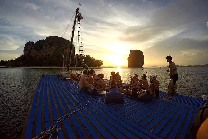 Krabi 4 Island Sunset Snorkeling Cruise + Bioluminescent Swim - A Pirate-Style Junk Cruise With Real Time in the Water