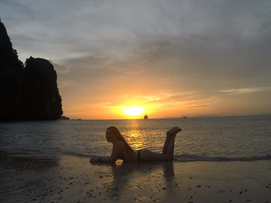 Krabi: 4 Island Tour, Sunset+Plankton, Small Group 12 pax - Princess Cave and Phranang Beach Sunset: A Change of Mood