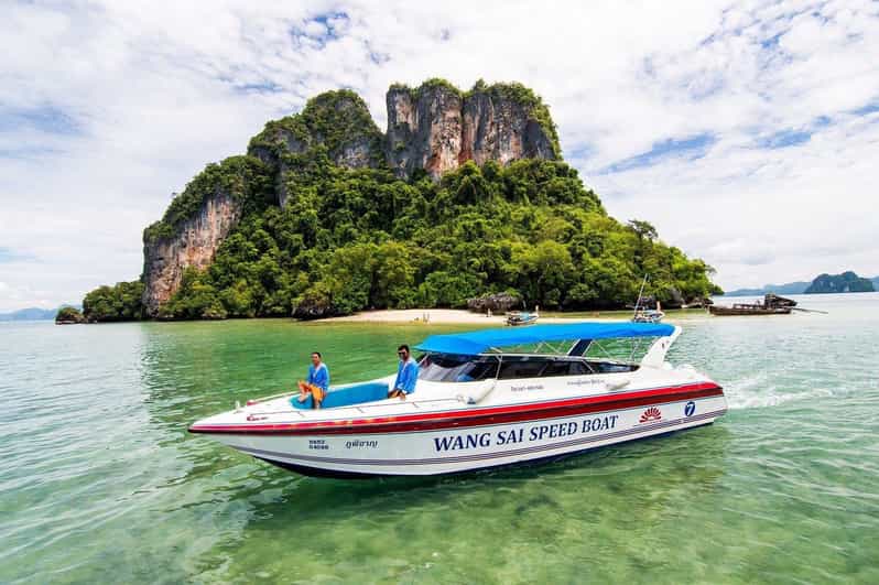 Krabi: 4 Island Whirlwind Tour with Caves, Sandbars & Reefs - Getting on the water: pickup, coffee, and the Wangsai speedboat rhythm