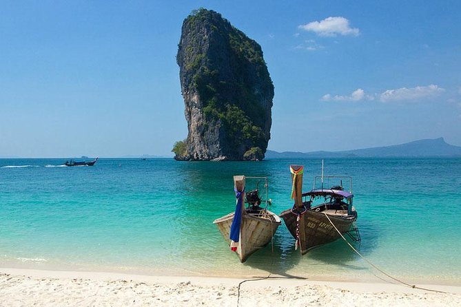 Krabi 4 Islands Day Tour with Snorkeling Include Lunch - Stop 2: Chicken Island—famous rock form, classic photo angle