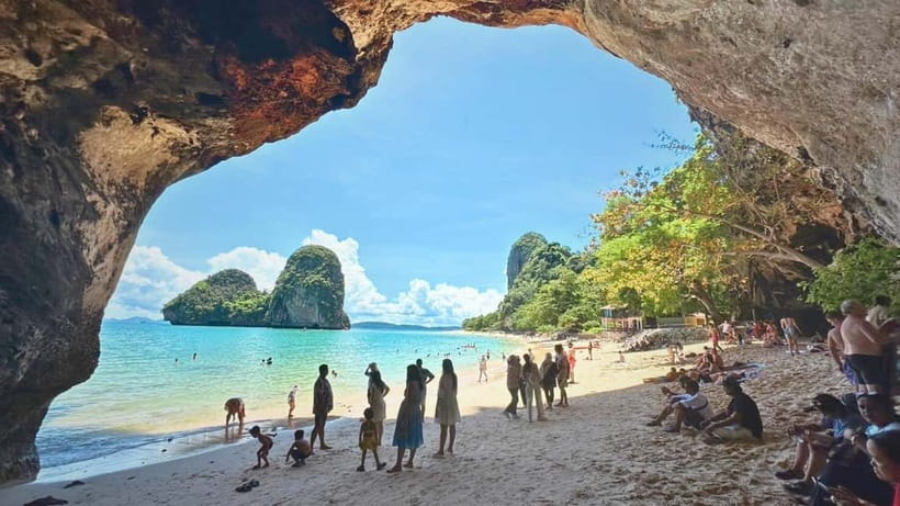 Krabi: 4 Islands Hopping & Snorkeling Tour - Phra Nang Cave and the First Water Stop at Phra Nang Beach