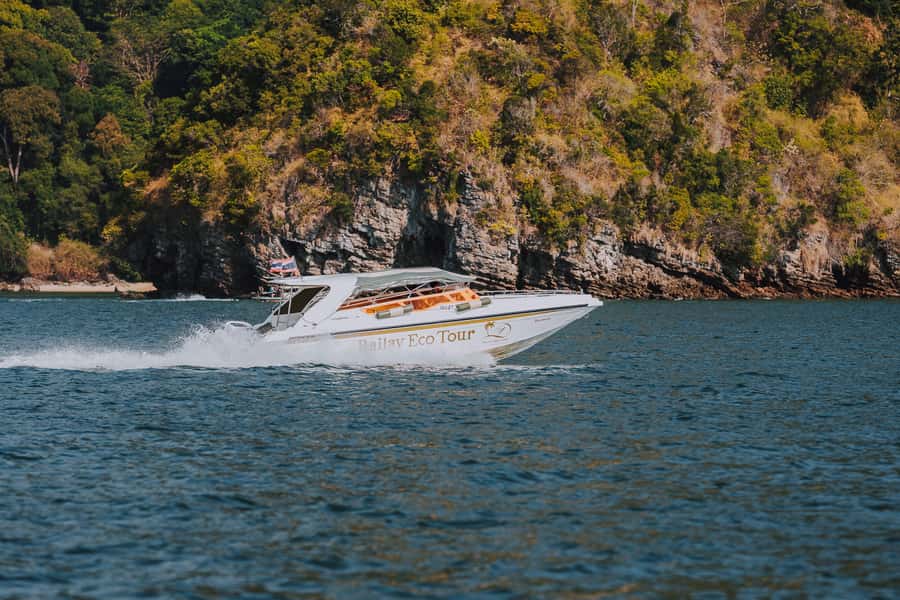 Krabi: 4 Islands Private Luxury Speed Boat Tour - Railay Beach Photo Stop Plus Real Shore Time