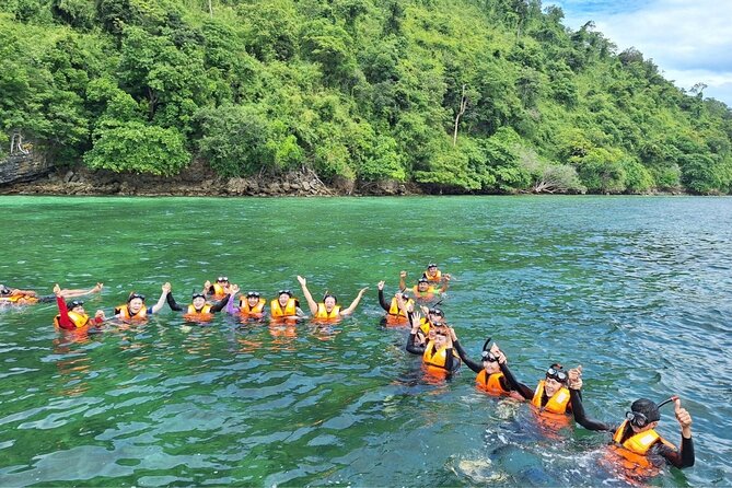 Krabi 4 Islands Speedboat Tour Snorkeling and Beach Lunch - What’s included: snorkeling gear, life jackets, lunch, and fruit