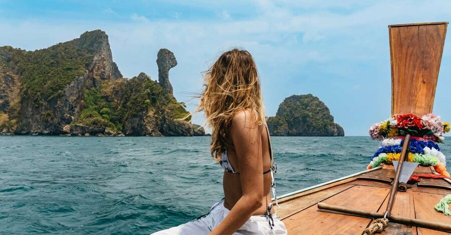 Krabi: 4 Islands Tour by Longtail Boat & Thai Buffet Lunch - Thale Waek sandbar walk (Tub and Mor)