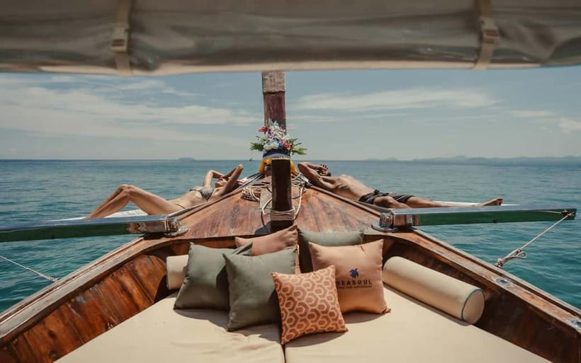 Krabi: 7 Island Tour by Luxury Longtail Boat with Snorkeling - Poda Island Beach Time: This Is Where the Day Lands