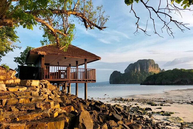Krabi 7 Islands Sunset Tour BBQ Beachside Dinner + Plankton Swim - Phra Nang Cave and Railay views: quick photo stops with real atmosphere