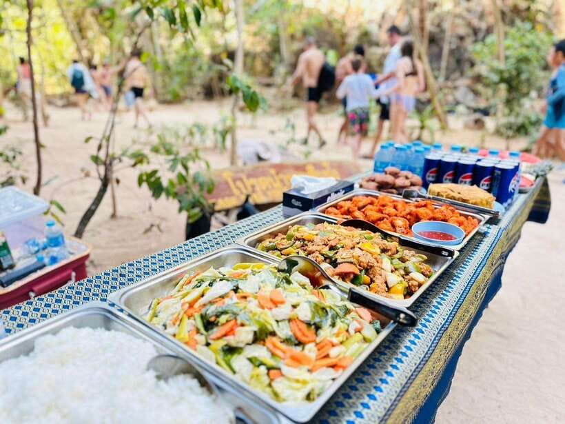 Krabi: 7 Islands Sunset Tour with Buffet Dinner & Snorkeling - Kicking off from Ao Nang: longtail boat pace and the Railay hop-on