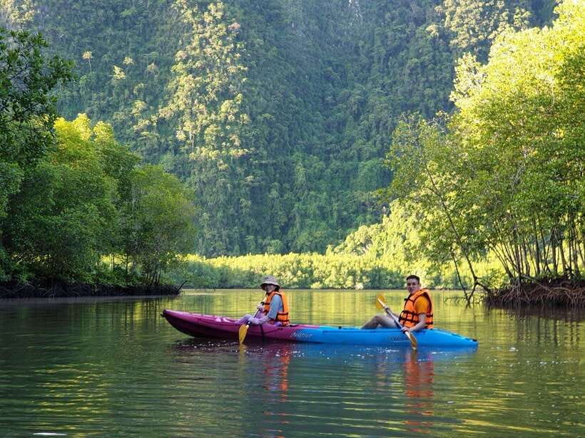 Krabi: A Kayaking Odyssey through Din Daeng Mangrove Maze - Monkey Beach Swim: Easy Fun, Real Wildlife Rules