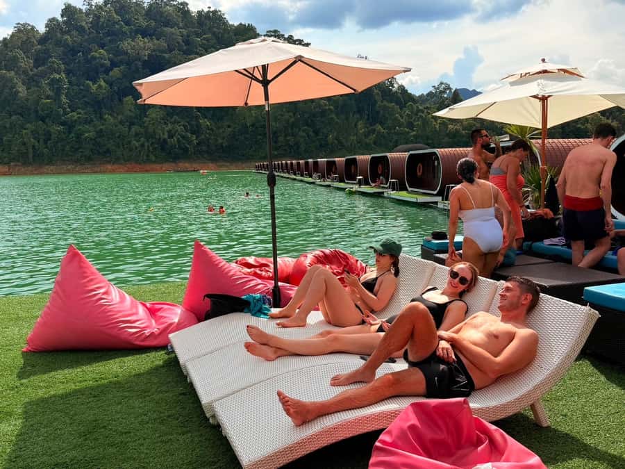 Krabi: Cheow Lan Lake, Diamond Cave, Hiking, All Included - The drive via Rajjaprabha Dam: scenic context before the lake