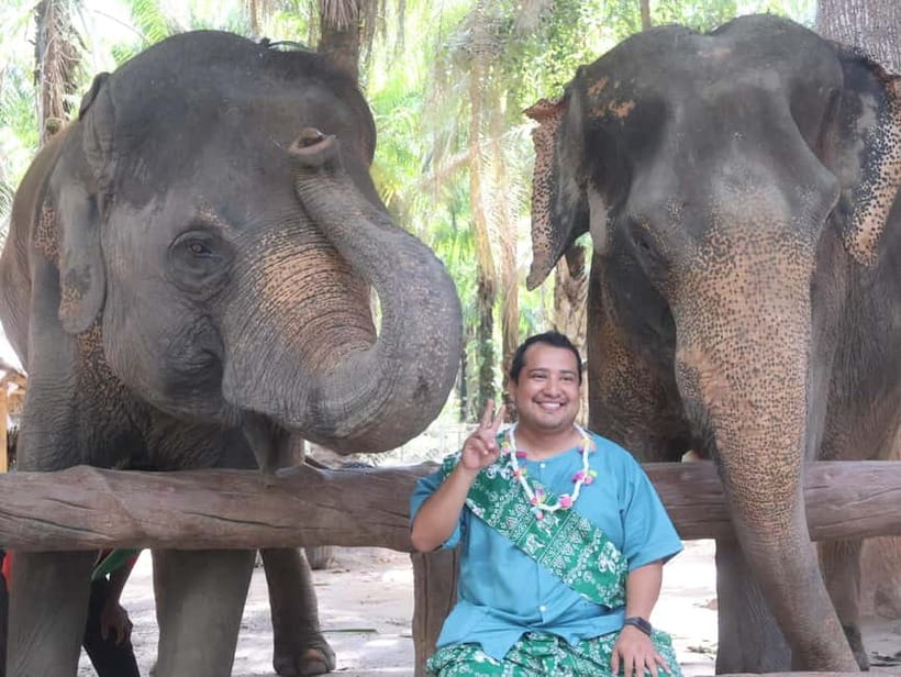 Krabi: Elephant Feeding Program with Traditional Thai Dress - Photo Help Is Included, But Timing Is Still Tight