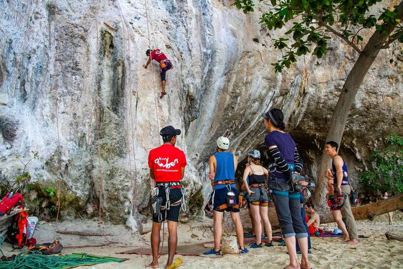 Krabi: Half-Day Rock Climbing Introduction at Railay Beach - Getting to Railay: songtaew pickup and the longtail boat ride