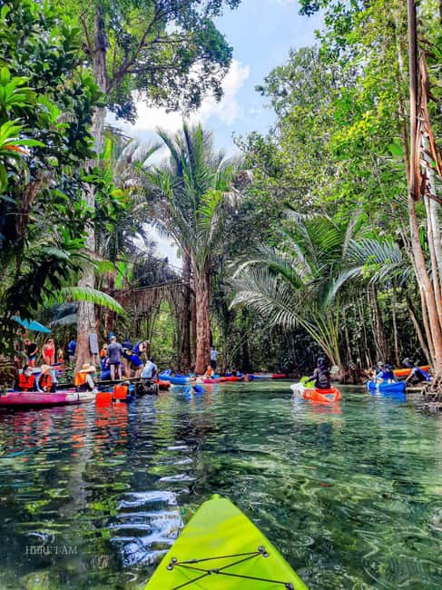 Krabi: Hidden Mirror Lake Kayak, Swim & Easy Nature Activity - Kayak time on calm water: beginner-friendly paddling that doesn’t waste effort