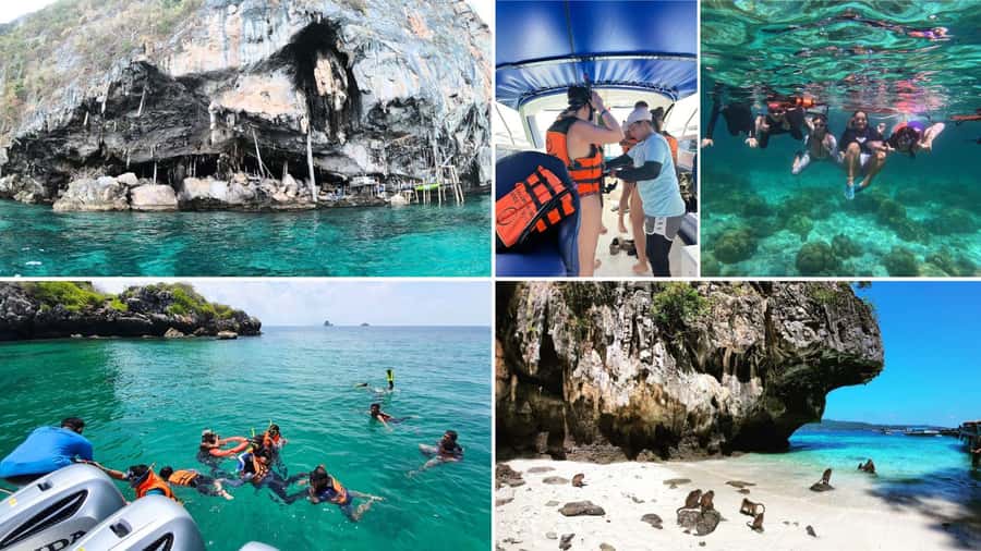 Krabi: Phi Phi Early Bird & 4 Island by Speedboat with Lunch - Phi Phi Don lunch at Arida: a buffet that actually fuels the day