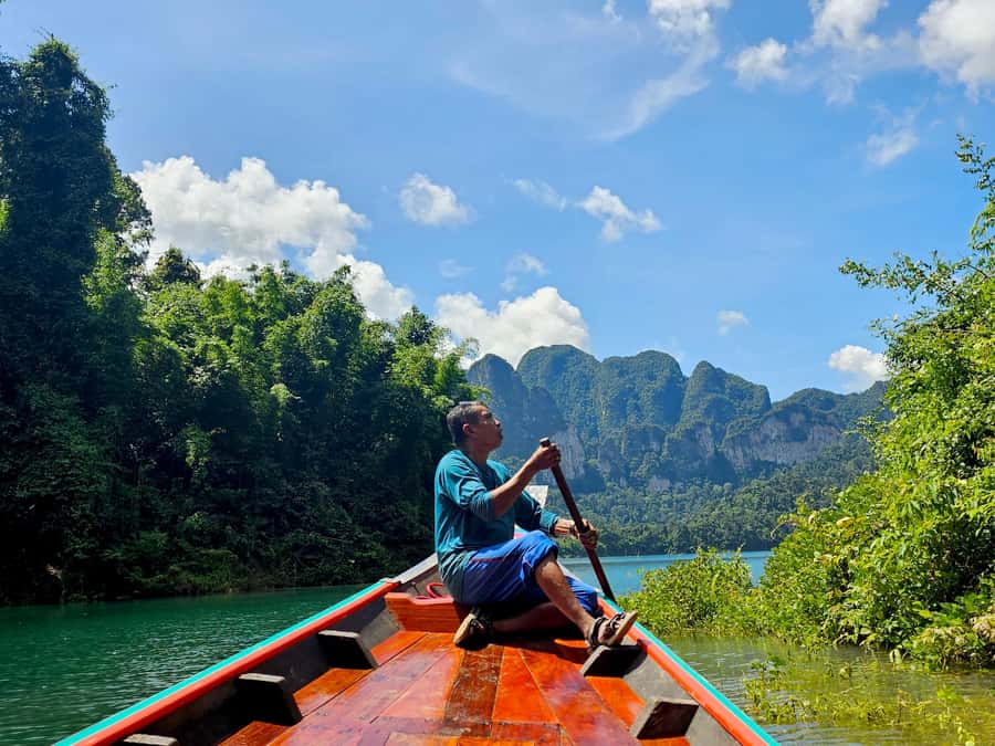 Krabi: Private Day Trip Khao Sok w/ Lake Boat Tour & Lunch - Khao Sam Kloe photo stop: a quick breather with big limestone vibes