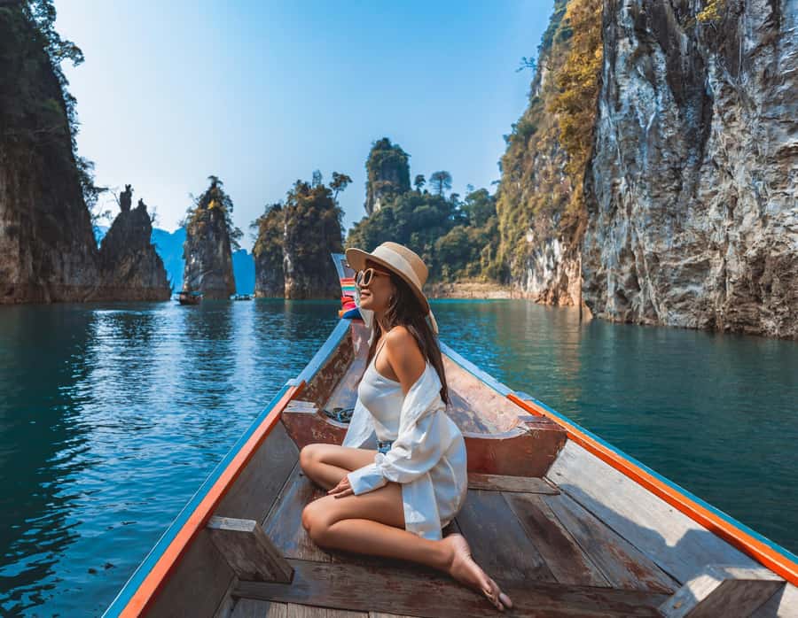 Krabi: Private Day Trip Khao Sok w/ Lake Boat Tour & Lunch - Diamond Cave (Pra Kie Phet Cave): stalactites, bats, and a 100-meter route