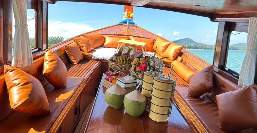 Krabi: Private Luxury Long-Tail Boat Tour to Hong Island - Private boat comfort on a classic long-tail ride