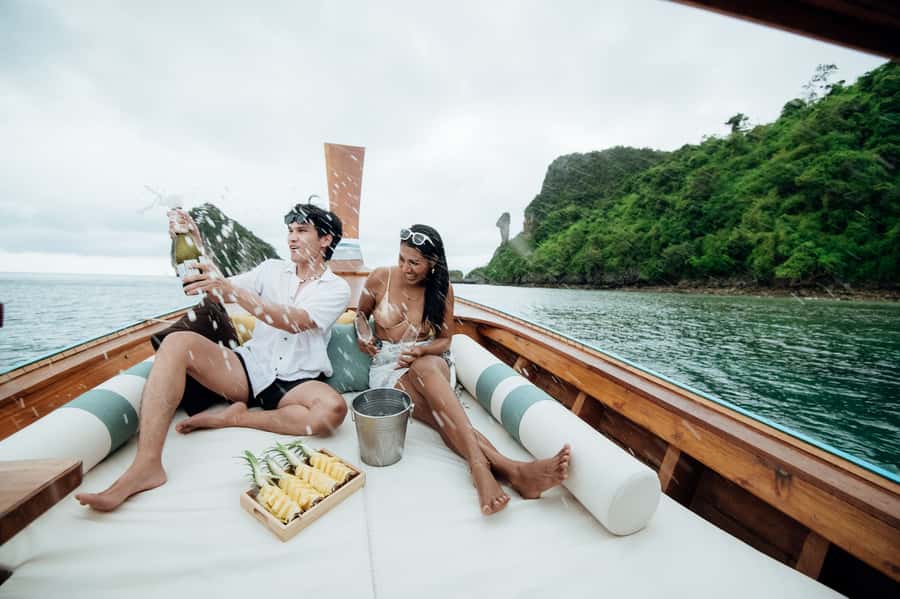 Krabi: Private Luxury Longtail Boat Island Hopping Tour - Your Route on the Four-Island Itinerary: Thale Waek, Chicken, Poda, and More