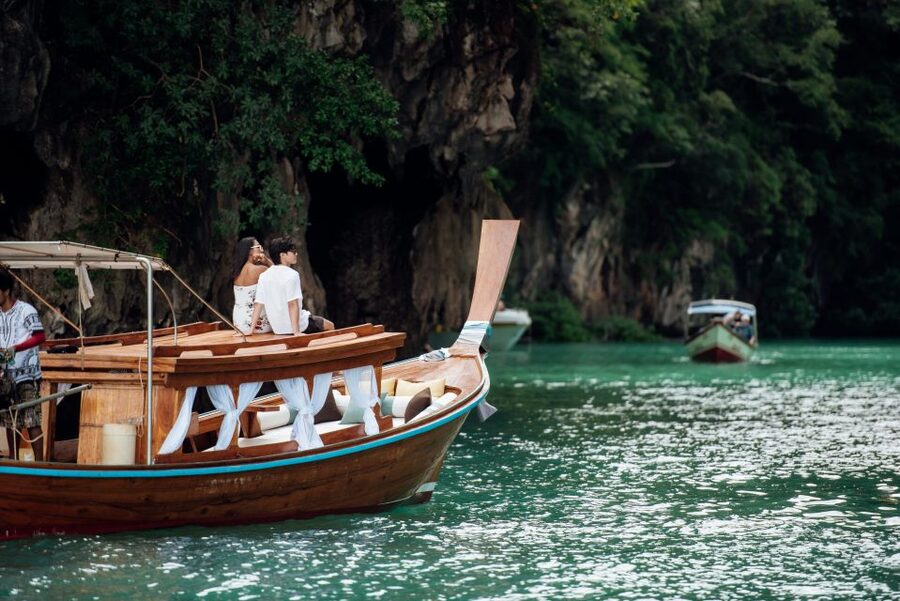 Krabi: Private Luxury Longtail Boat Island Hopping Tour - Hong Island and Hong Lagoon: The Classic Calm-Lagoon Day