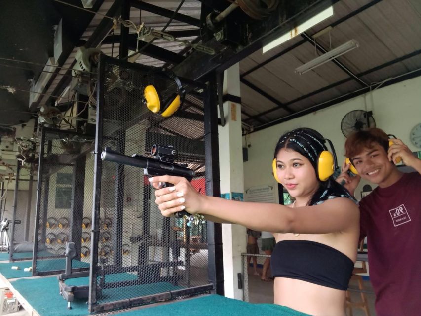 Krabi shooting range (9mm GLOCK17 10 bullet) - Ao Nang pickup, breaks, and the photo-stop pause