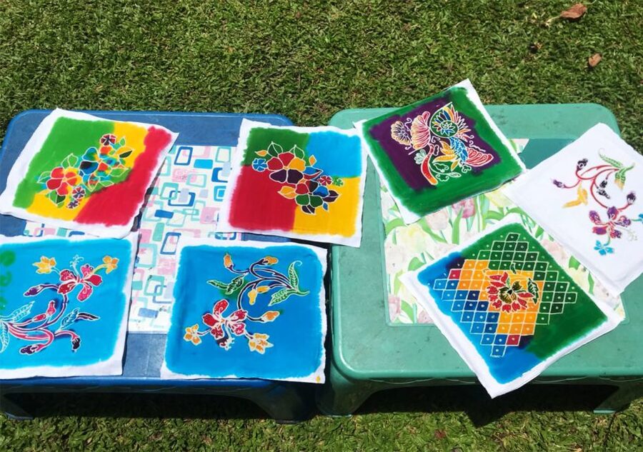 Krabi: Twin Mountains & Koh Klang Local Community Tour - Batik painting with candle-wax resist: the craft part that sticks