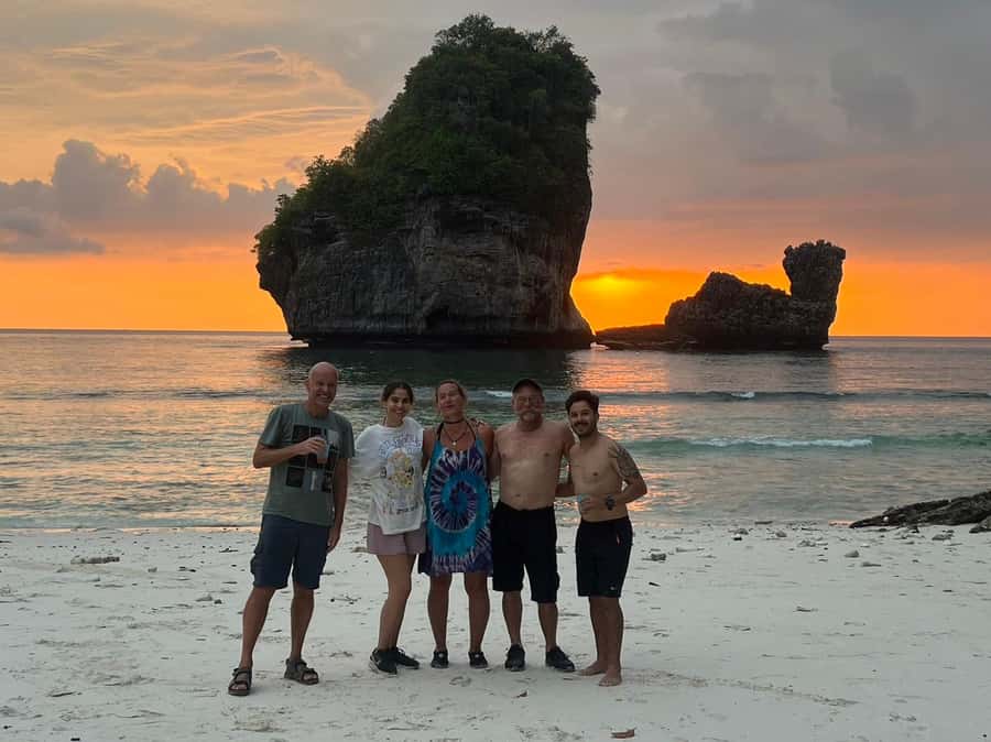 Phi Phi: Guided Jungle Trek & Night Swim with Plankton - The sunset zone: Nui Beach, secret bay time, and a fresh Thai cocktail
