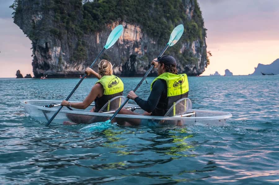 Railay: Illuminated Clear Kayak Night Tour Bioluminescence - Weather and safety rules that protect the fun