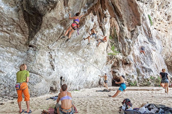 Rock Climbing at Railay Beach Krabi - Railay Beach limestone cliffs: East vs West is your real choice