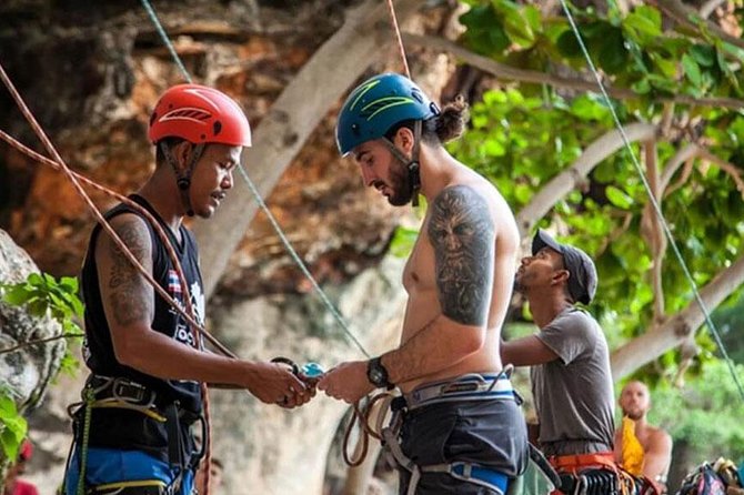 Rock Climbing at Railay Beach Krabi - Full-day climbing (afternoon): lunch plus caving and viewpoint abseiling