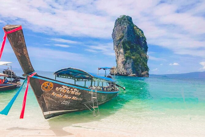 The Krabi 4 Island Tour by Longtail Boat - Where You Go: sandbars, caves, and reef water